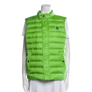 Belstaff Quilted Down Nylon Vest Size 38 / IT 48 Radiant Green NWT Sample